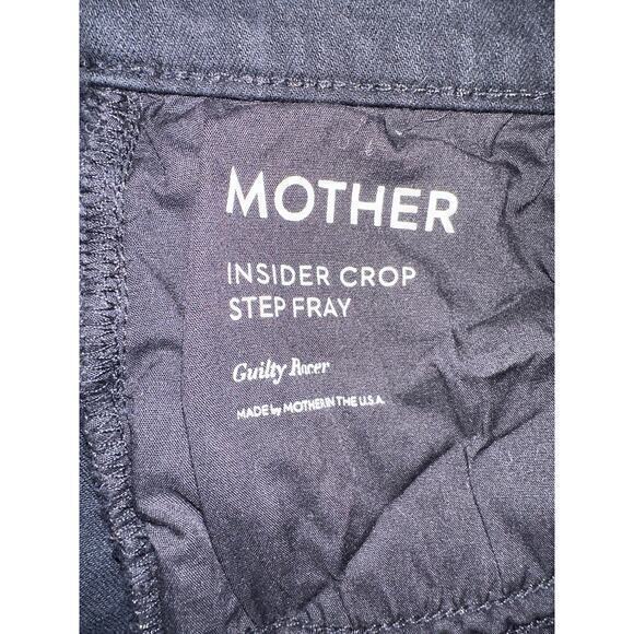 MOTHER Black Ankle Jeans with White Stripes - Picture 7 of 7